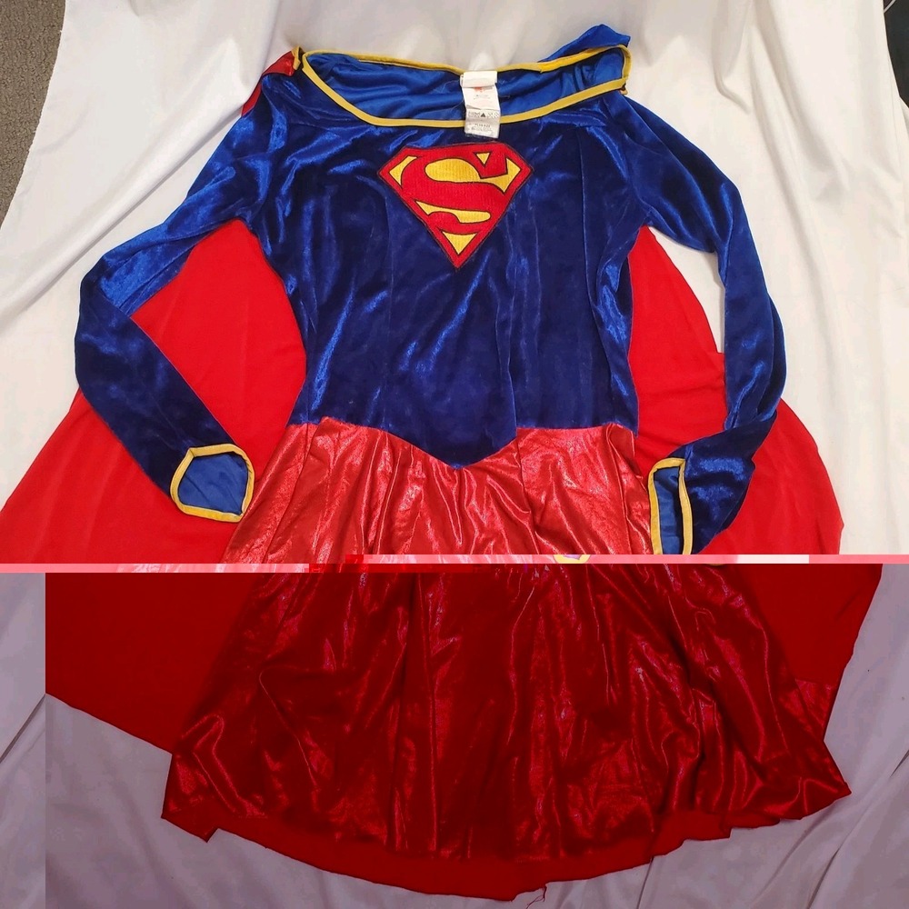 Rubies DC Comics Supergirl Costume Dress Cape Leggings Plus Size 2XL Halloween
